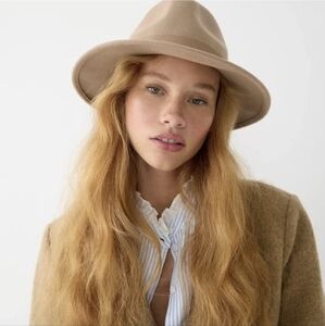 J.Crew Wool Grosgrain Hat - Made in Italy - Pale Beige 2 Sizes BNWT SO RETIRED
